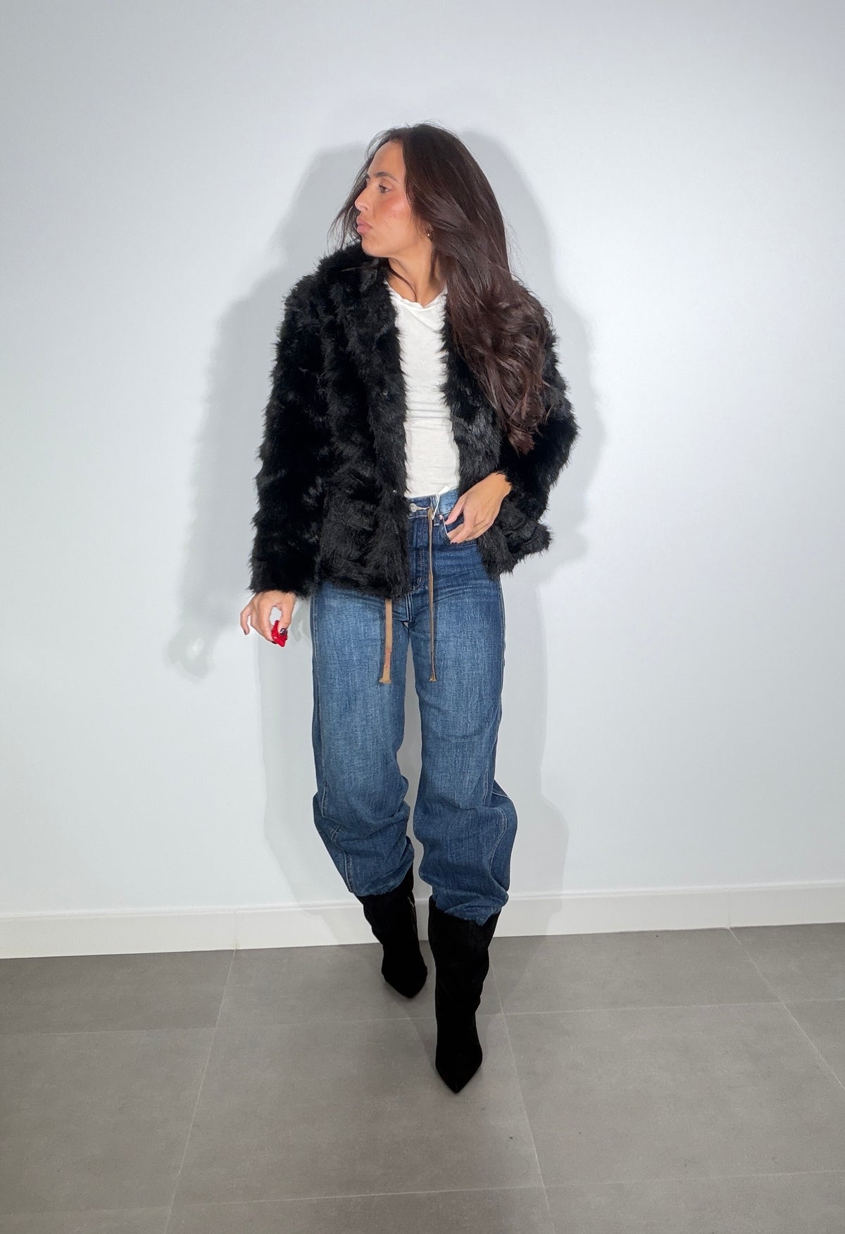 Chaqueta PELO CAPUCHA 165