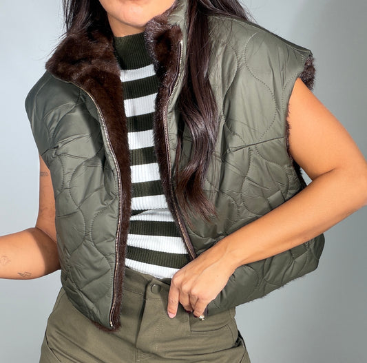 Chaleco REVERSIBLE PELO