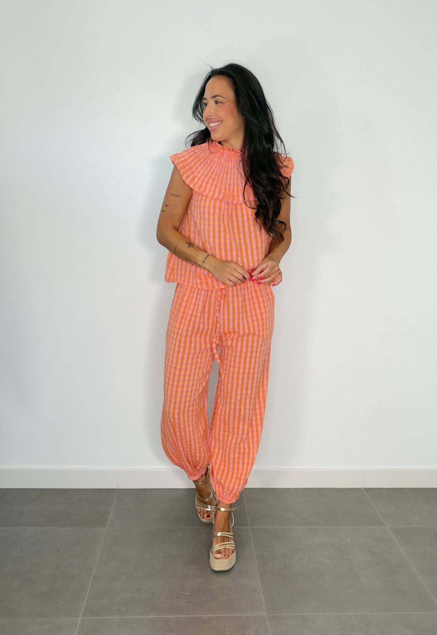 Pantalón VICHY BOMBACHO FLÚOR