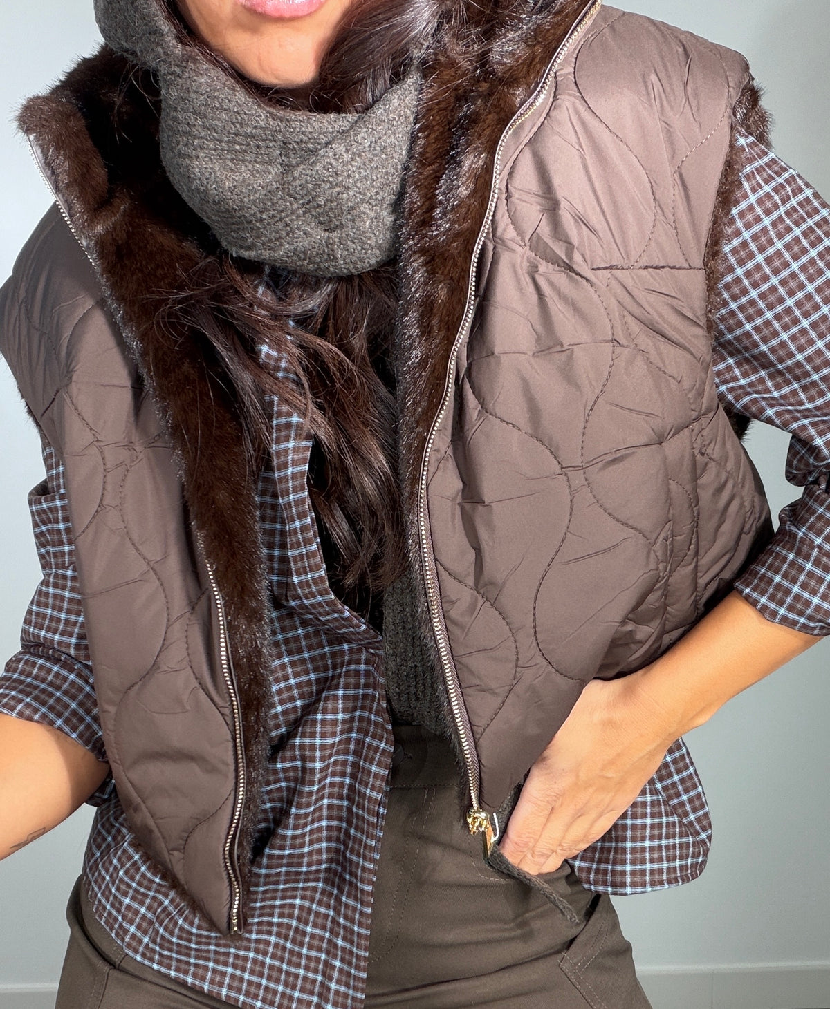 Chaleco REVERSIBLE PELO