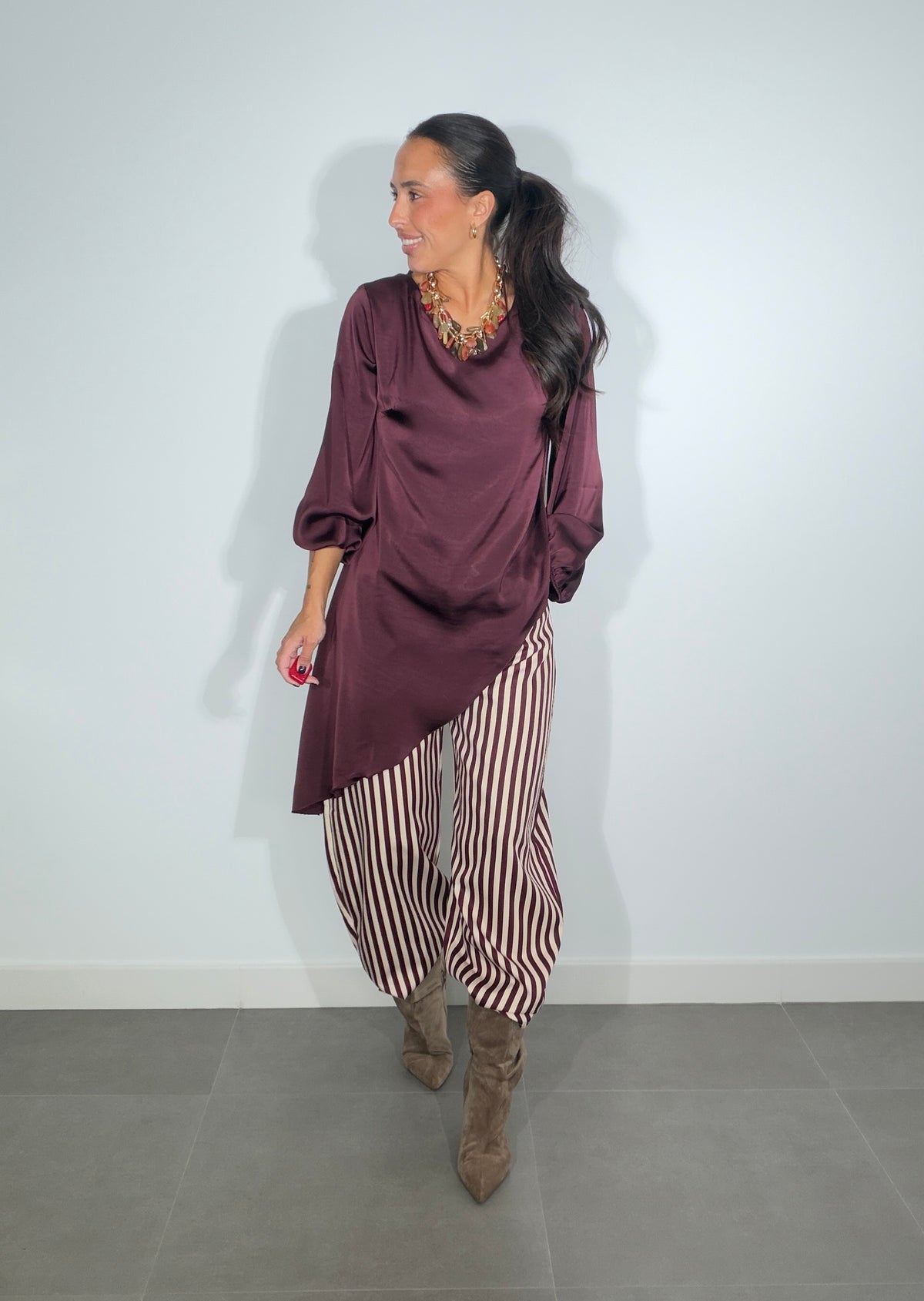 Pantalón RAYAS ESTRECHA BARREL