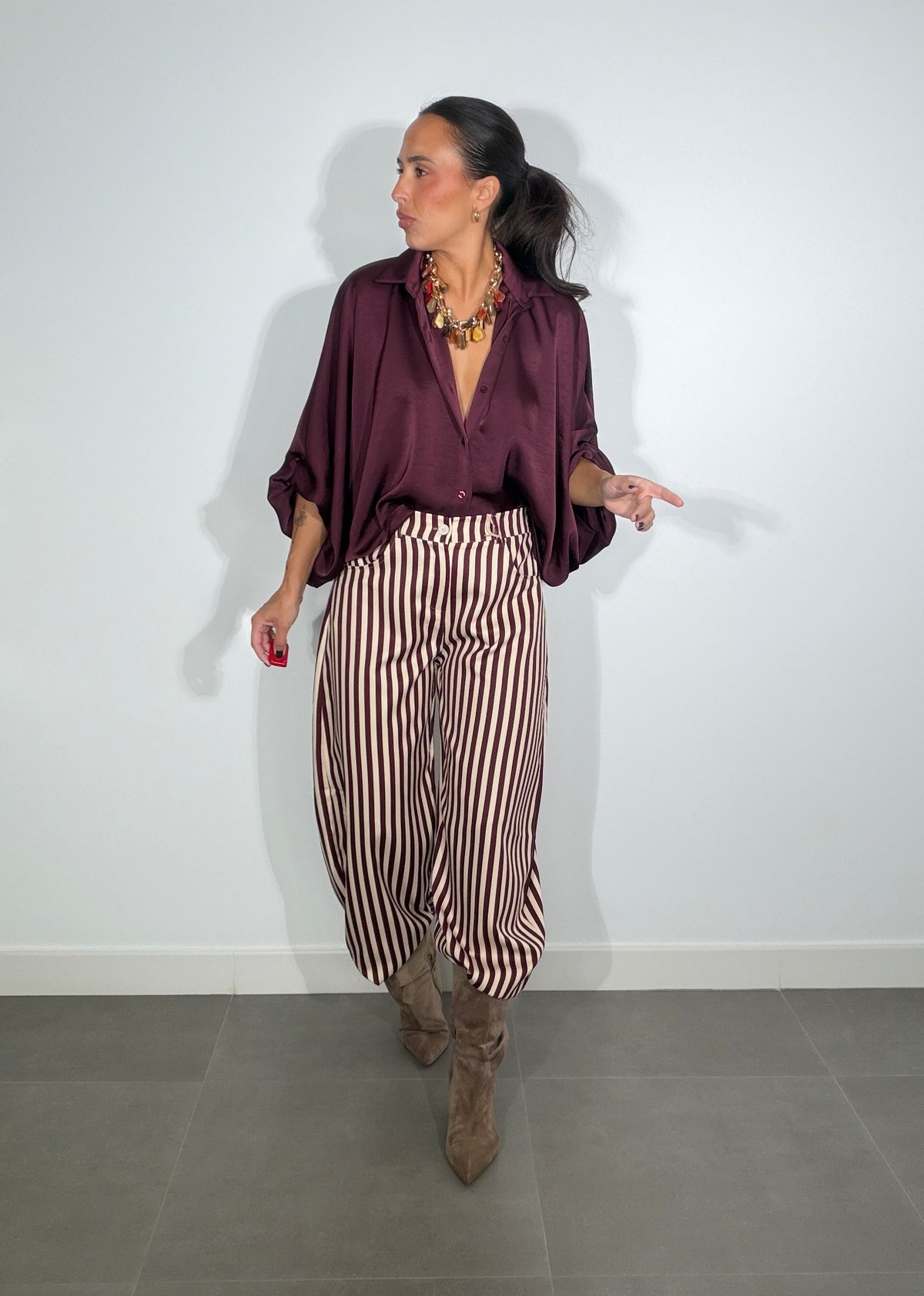 Pantalón RAYAS ESTRECHA BARREL