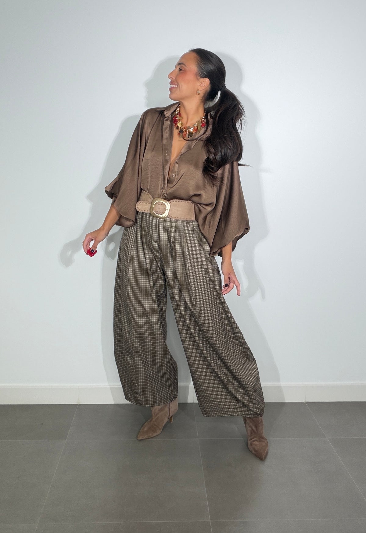 Pantalón PINZAS CUADROS