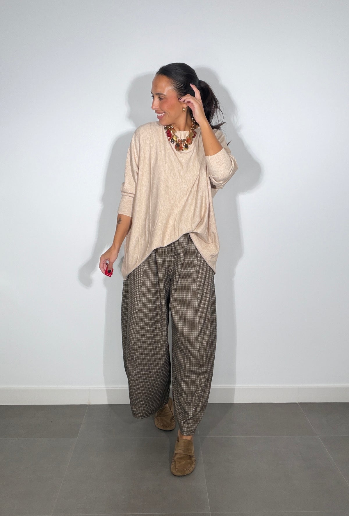 Pantalón PINZAS CUADROS