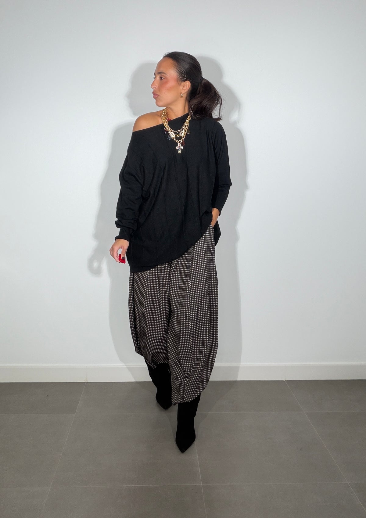 Pantalón PINZAS CUADROS