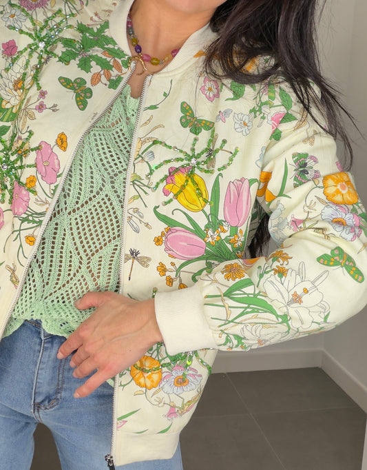 Chaqueta CREMALLERA ESTAMPADA