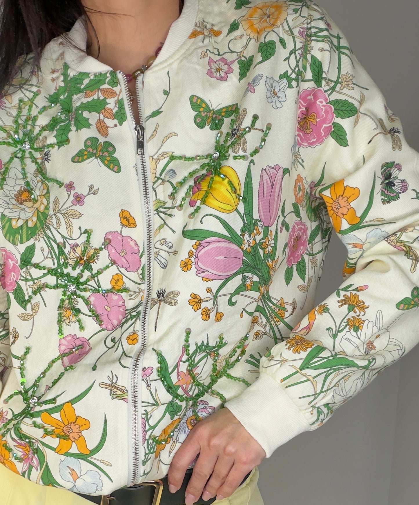 Chaqueta CREMALLERA ESTAMPADA