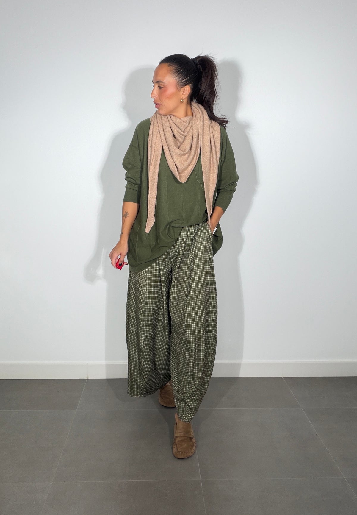 Pantalón PINZAS CUADROS