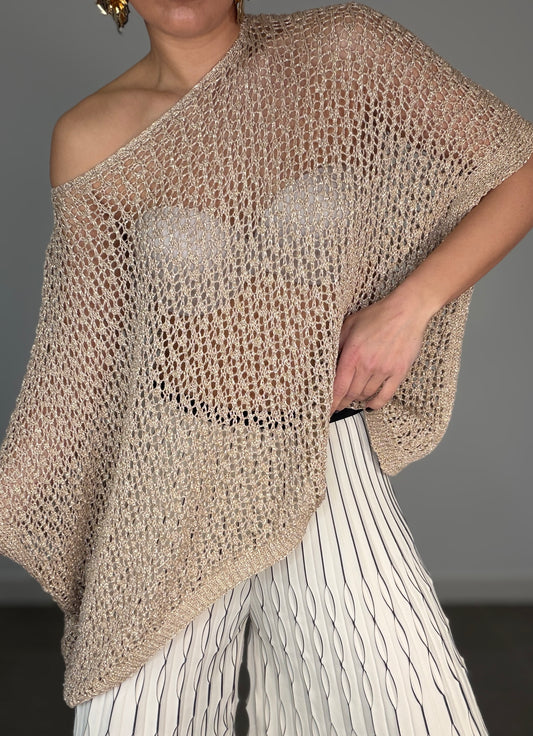 Poncho RED METALIZADO