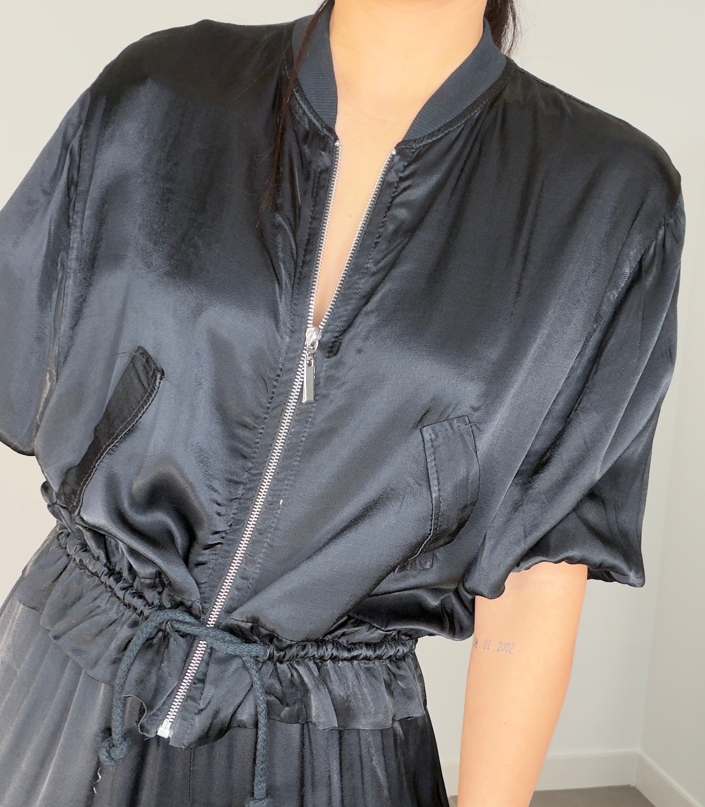 Bomber CREMALLERA SATINADA