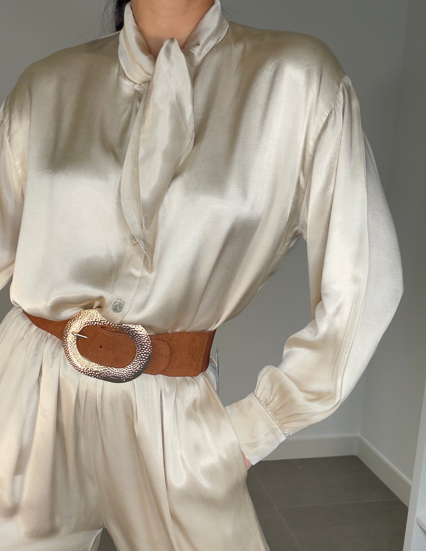 Camisa CORBATÍN SATINADO