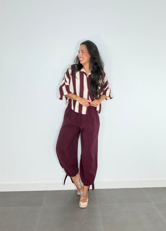 Pantalón BOMBACHO PIEL MELOCOTÓN LAZADA
