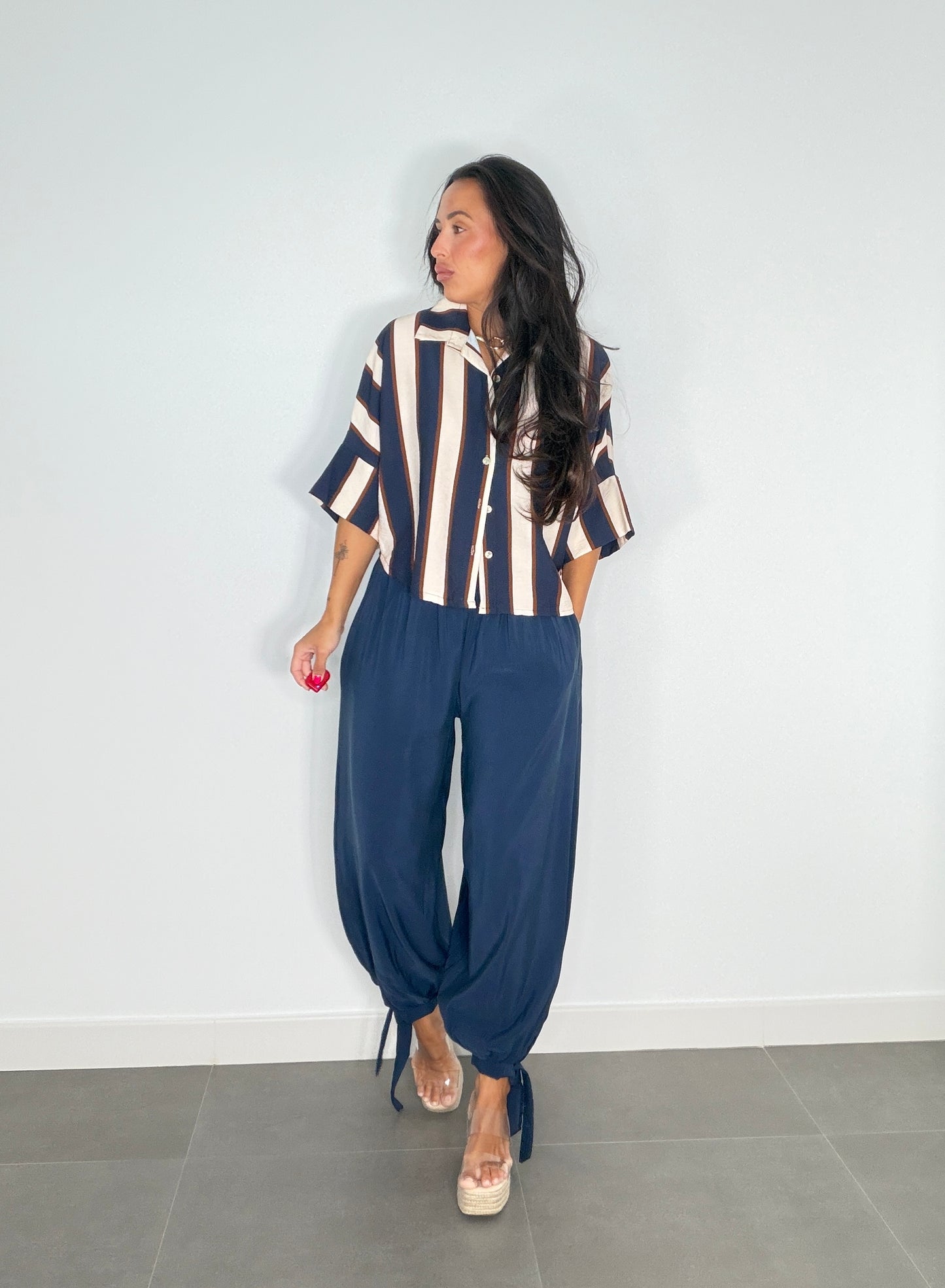 Pantalón BOMBACHO PIEL MELOCOTÓN LAZADA
