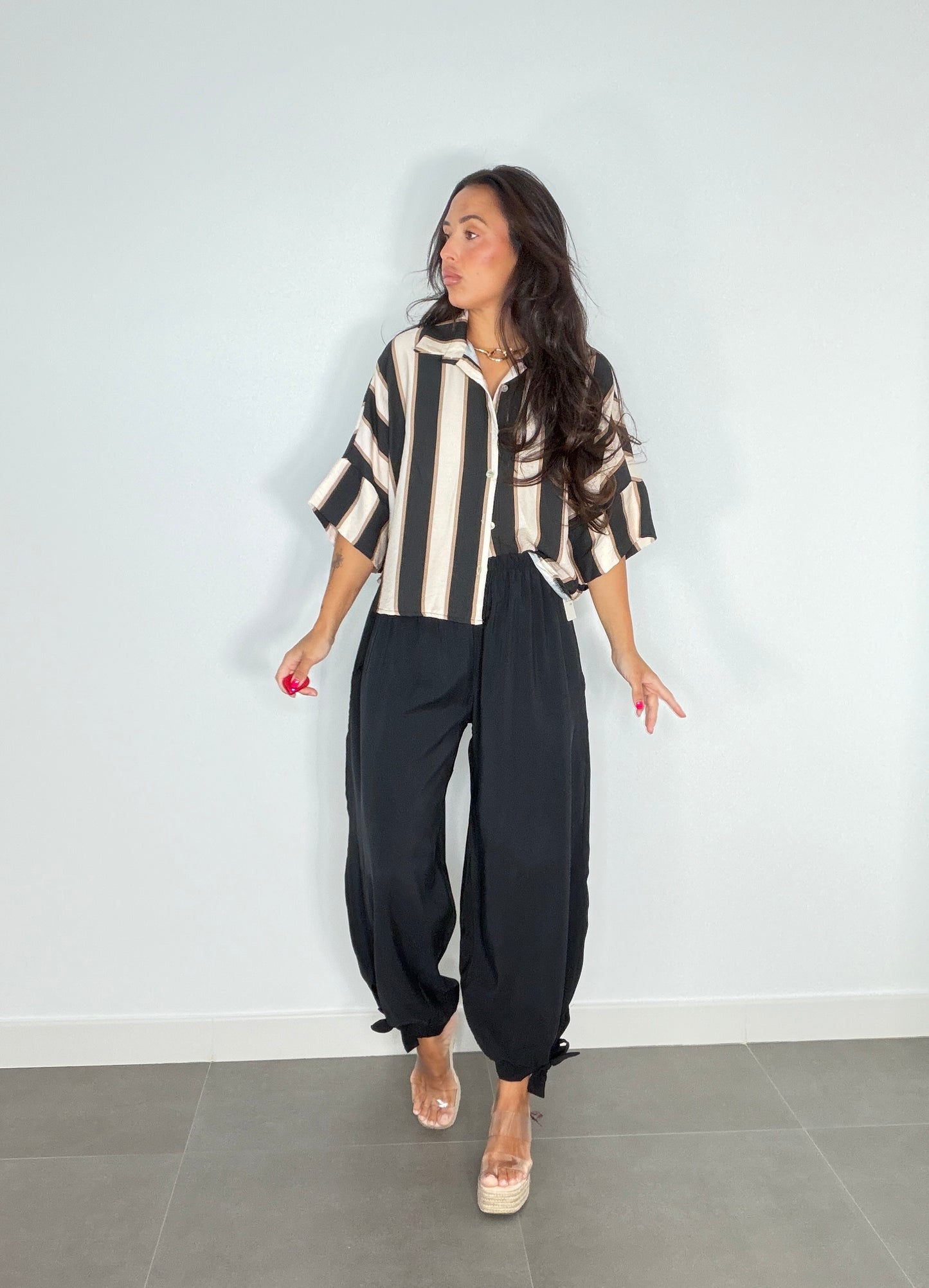 Pantalón BOMBACHO PIEL MELOCOTÓN LAZADA