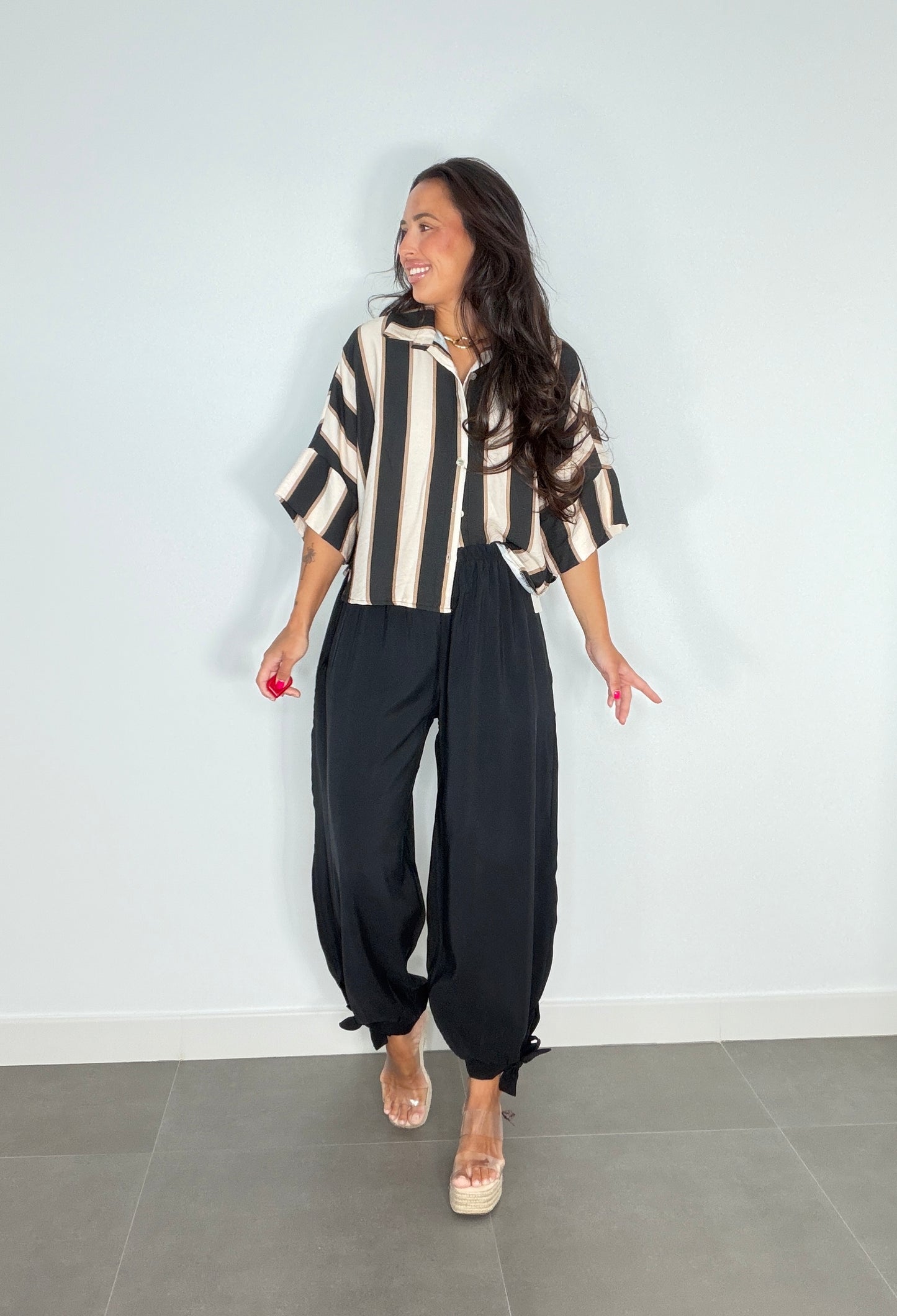 Pantalón BOMBACHO PIEL MELOCOTÓN LAZADA