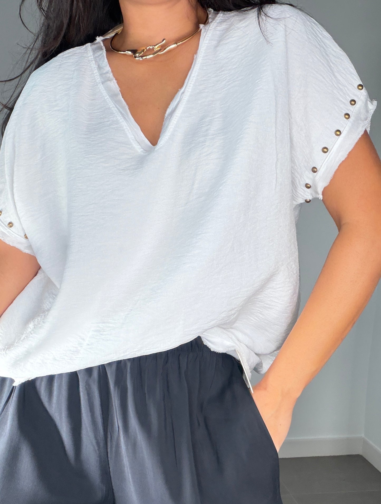 Camiseta EFECTO LINO TACHAS