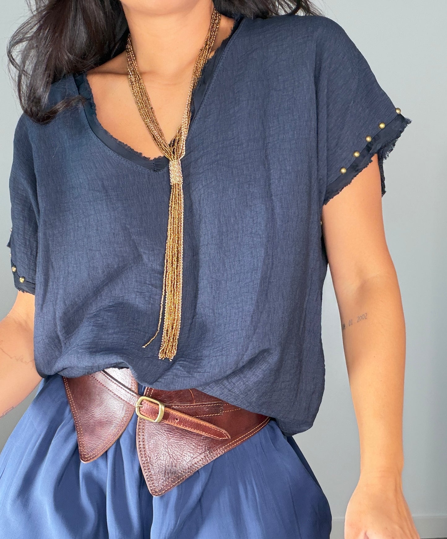 Camiseta EFECTO LINO TACHAS