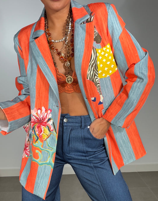 Chaqueta ESTAMPADA PICO
