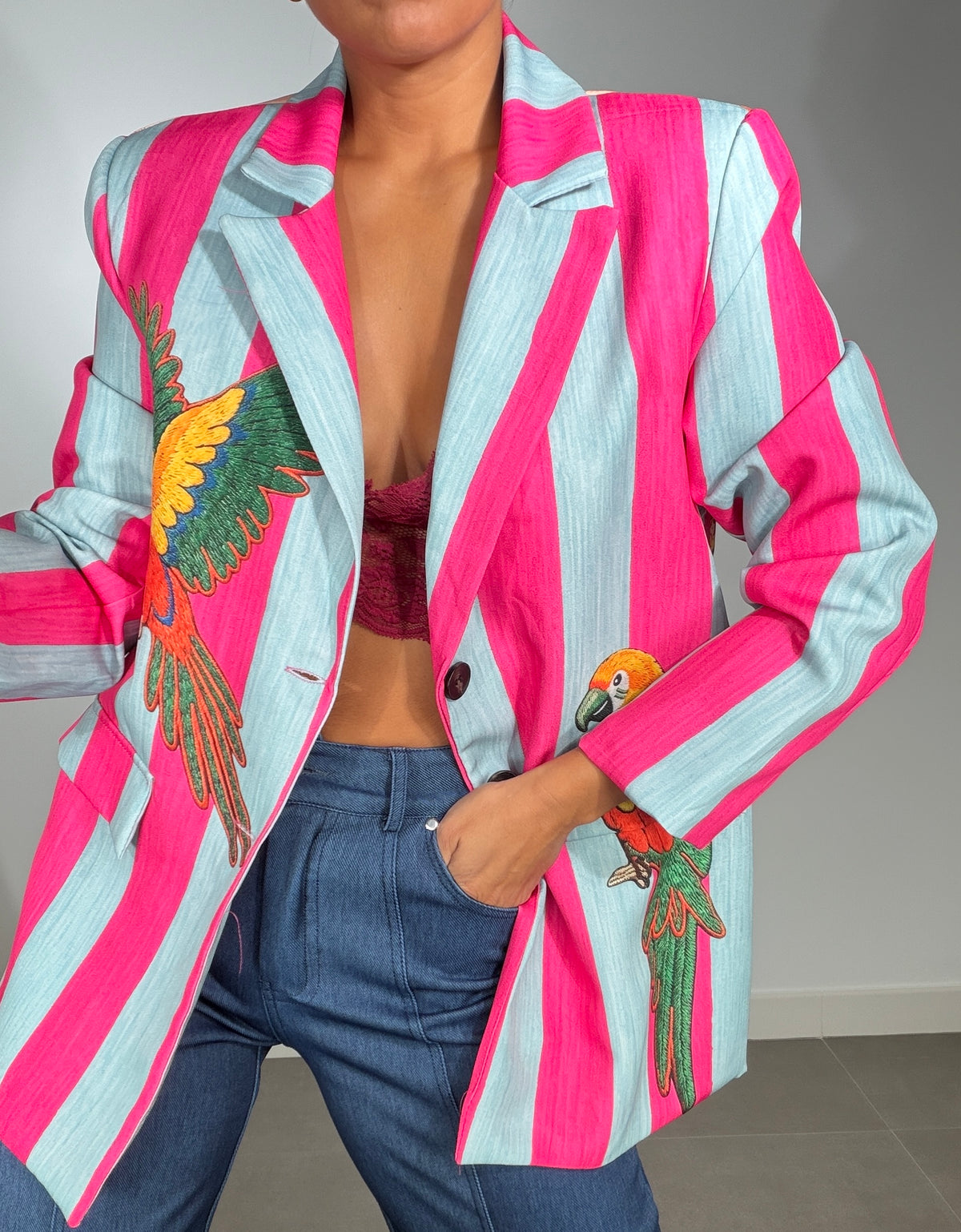 Chaqueta ESTAMPADA PICO