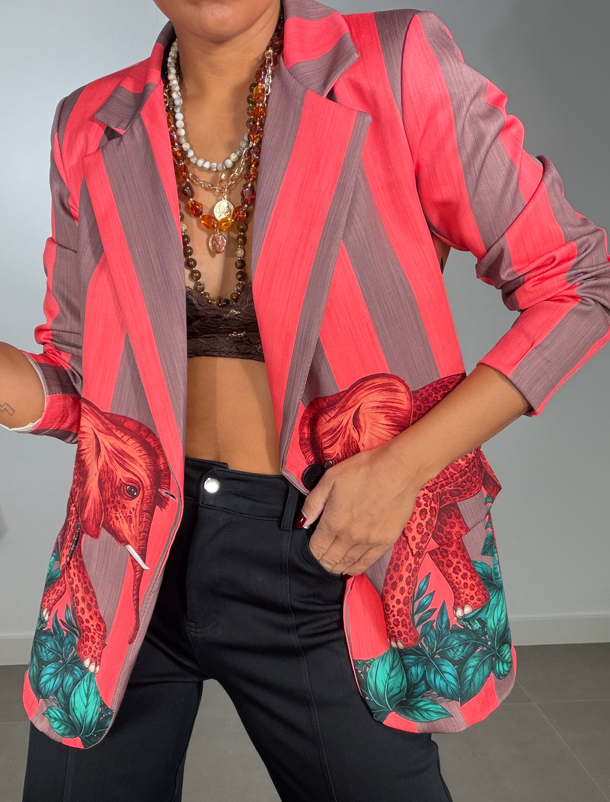 Chaqueta ESTAMPADO REDONDA